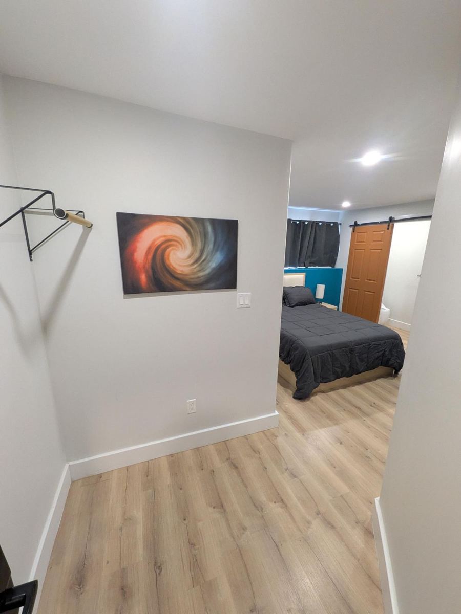 Entry with coat rack